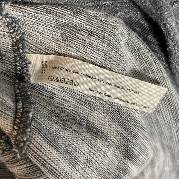 Free People FP Beach Womens One Size Gray Popover Top - Picture 8 of 8